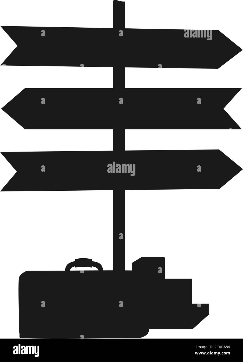 Schwarz und weiß Urlaub Pointer Silhouette Stock Vektor