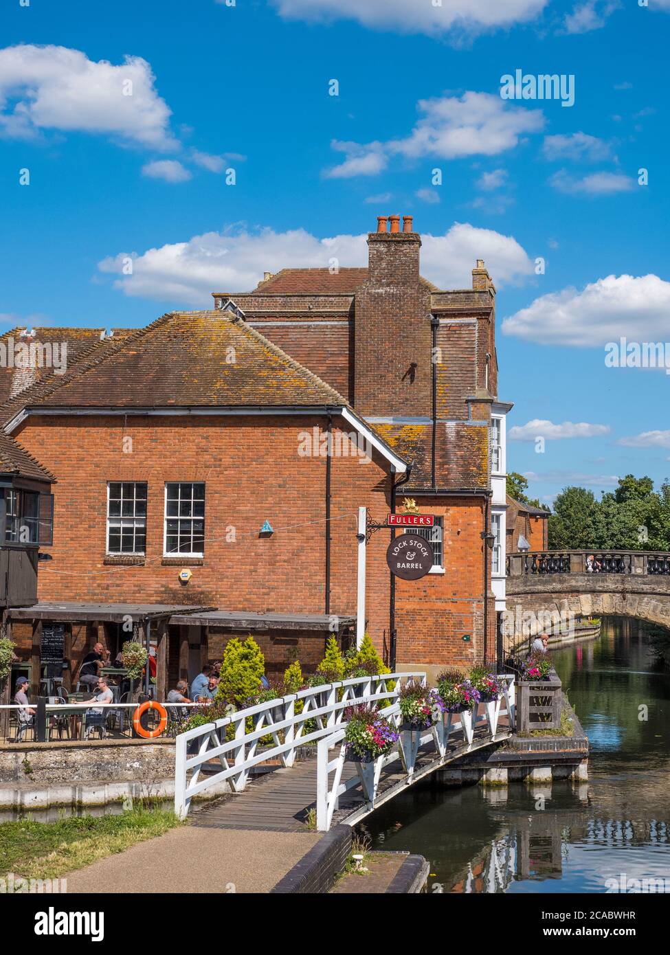 The Lock Stock & Barrel, Newbury on the River Kennet, Central Newbury, Berkshire, England, Großbritannien, GB. Stockfoto