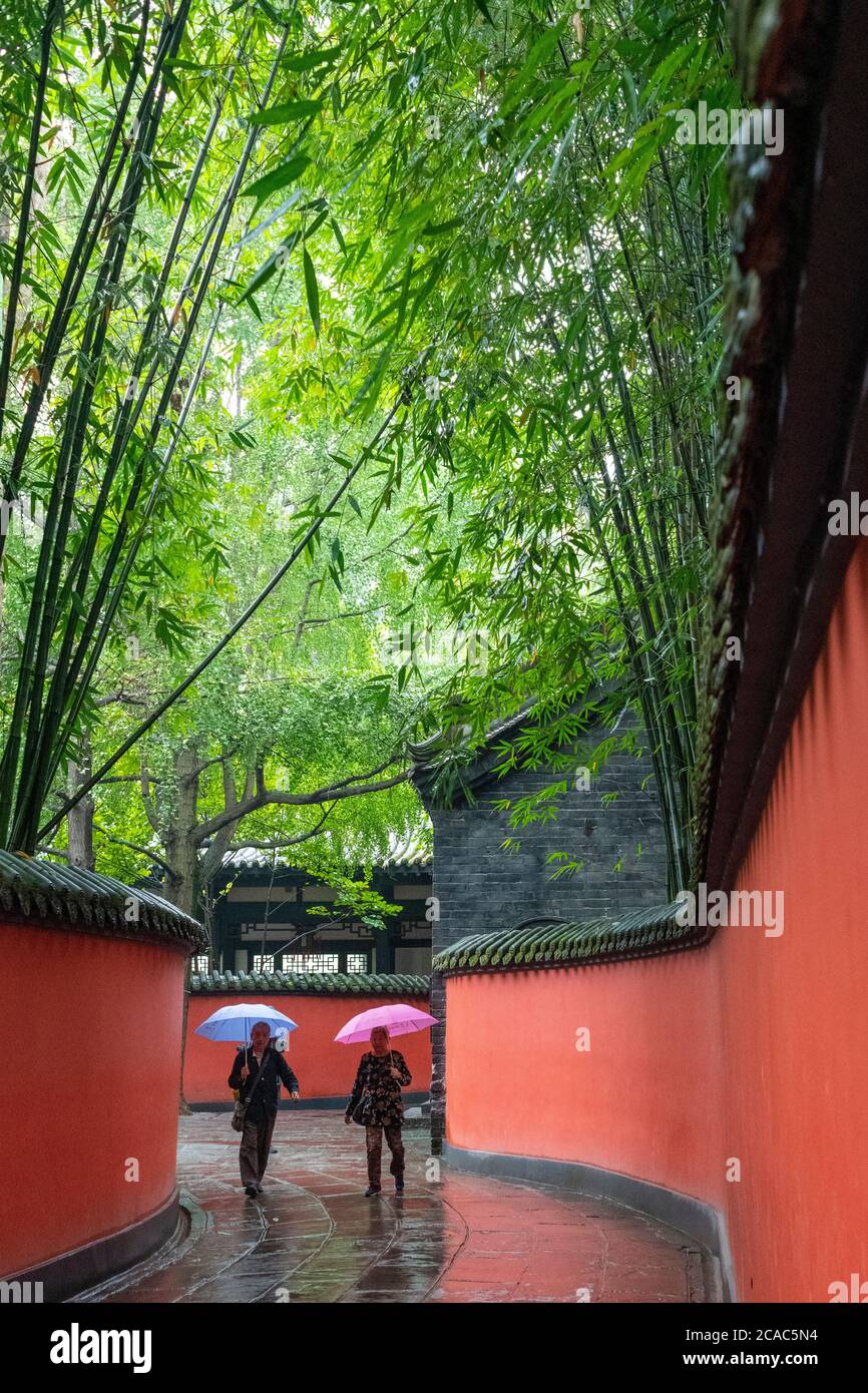Wu Hou Schrein in Chengdu. Stockfoto
