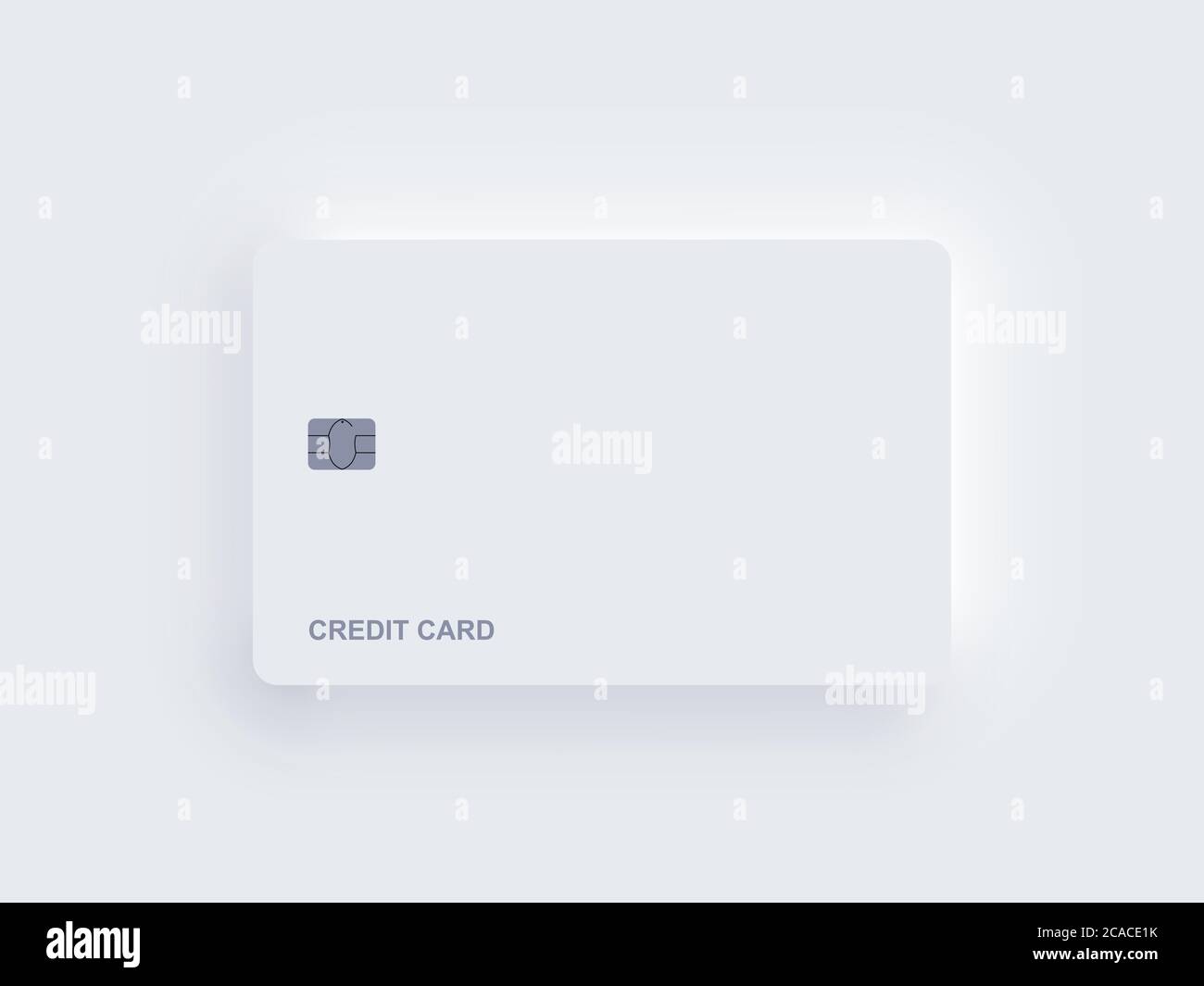 Vektor Neomorphismus Kunststoff Kreditkarte Vorlage Stock Vektor