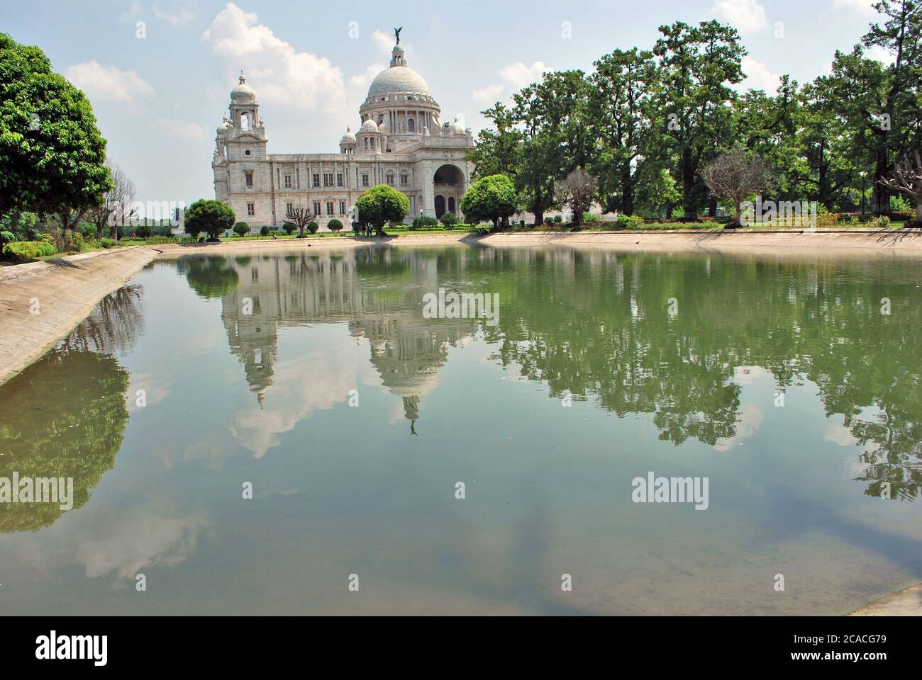 victoria Memorial kolkatas berühmteste Touristendestination Stockfoto