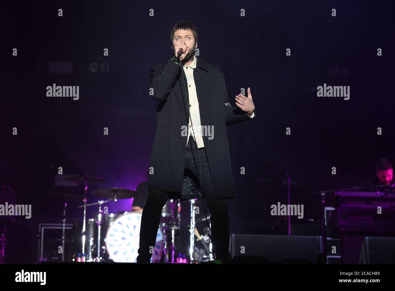 Tom Meighan, Sänger bei der Indie-Band Kasabian, hat die Gruppe verlassen, um sich auf 'persönliche Themen' zu konzentrieren. Mit: Tom Meighan Kasabian wo: Leeds, Großbritannien Wann: 06 Jul 2020 Kredit: Graham Finney/WENN Stockfoto