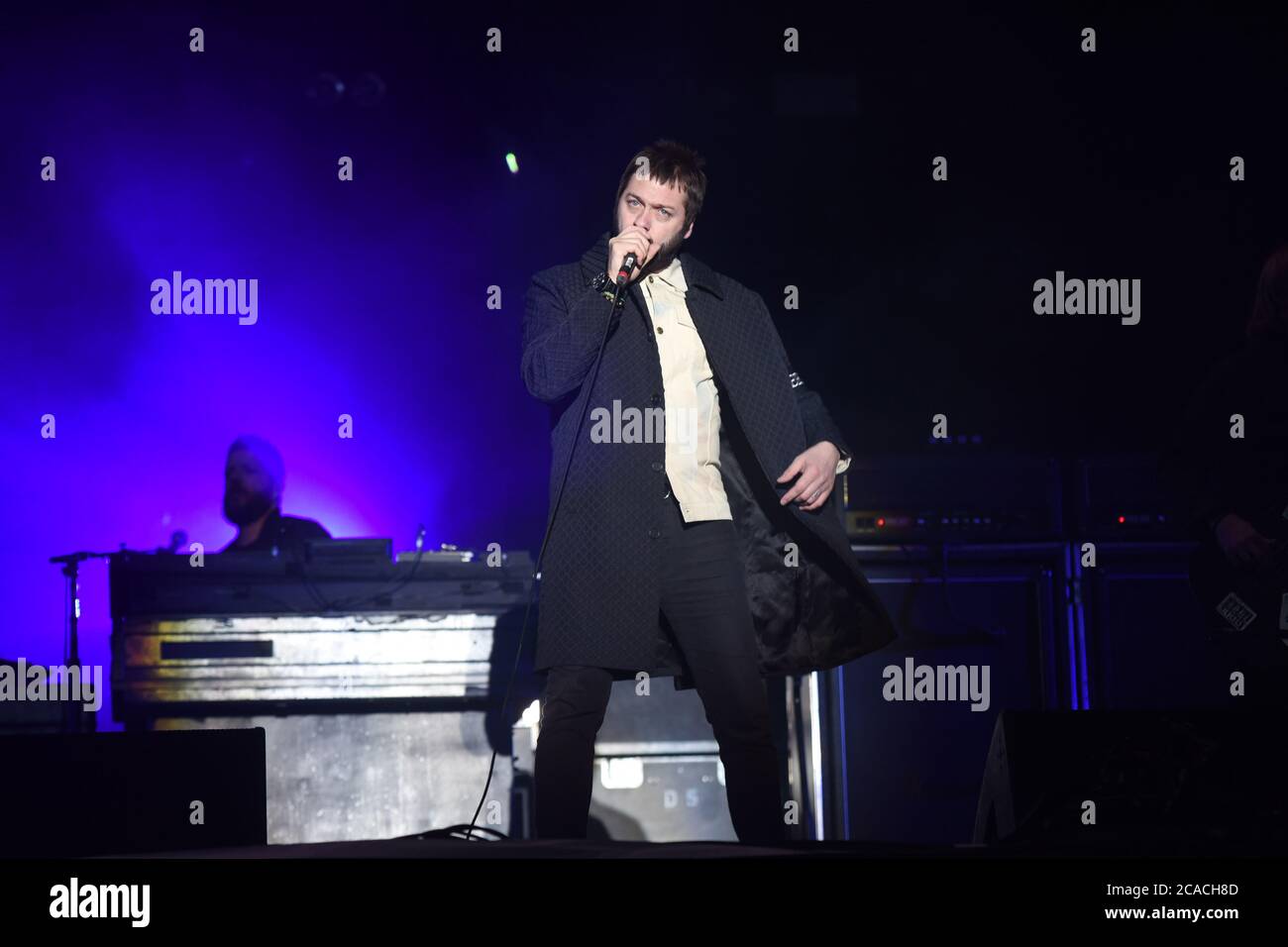 Tom Meighan, Sänger bei der Indie-Band Kasabian, hat die Gruppe verlassen, um sich auf 'persönliche Themen' zu konzentrieren. Mit: Tom Meighan Kasabian wo: Leeds, Großbritannien Wann: 06 Jul 2020 Kredit: Graham Finney/WENN Stockfoto