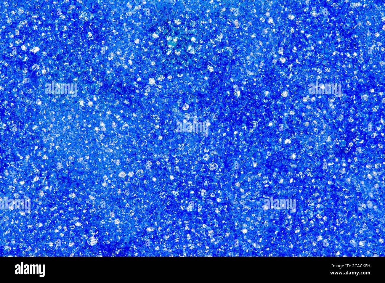 Bild Hintergrund Schnitt Textur Schaum Gummi blau Stockfoto