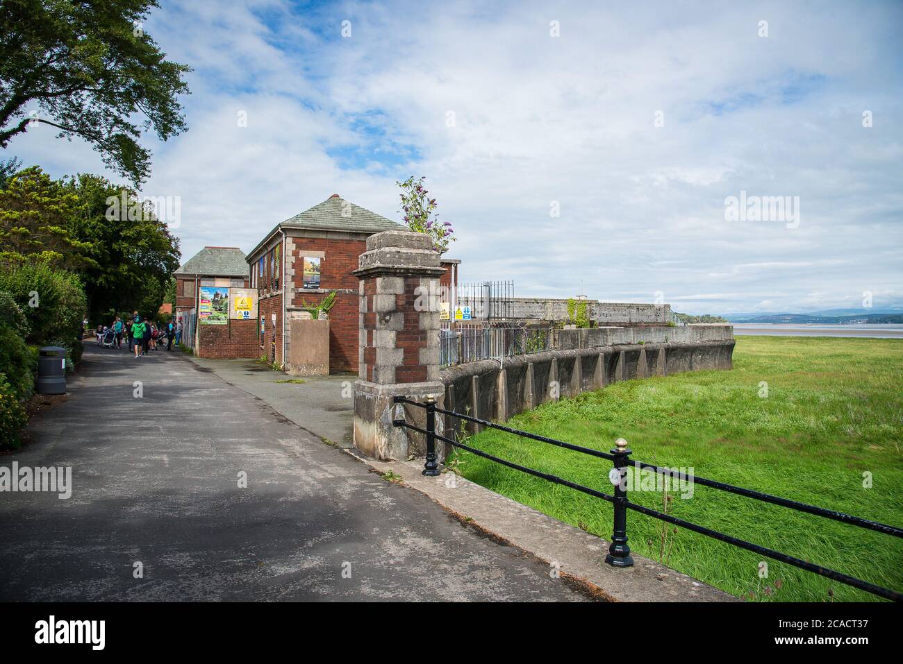 Grange-over-Sands lido, Cumbria, Großbritannien. Stockfoto