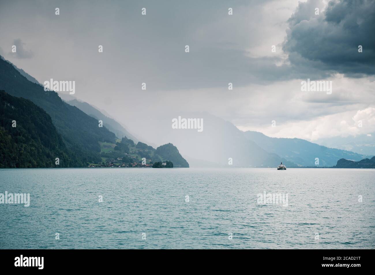 Dampfschiff Lötschberg auf Brienzersee, Berner Oberland Stockfoto