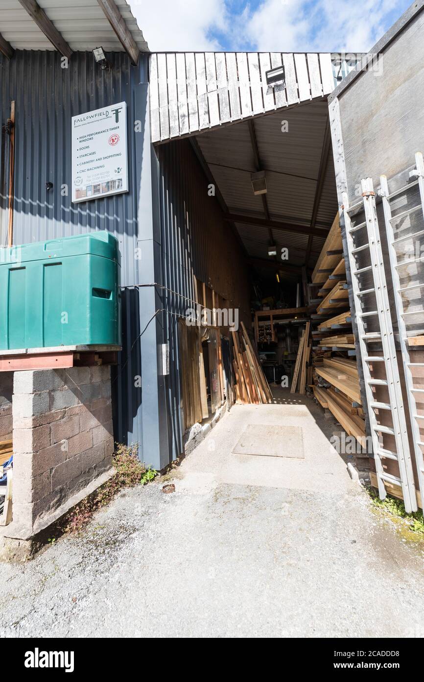 Staveley Mill Yard Der Lake District Stockfoto