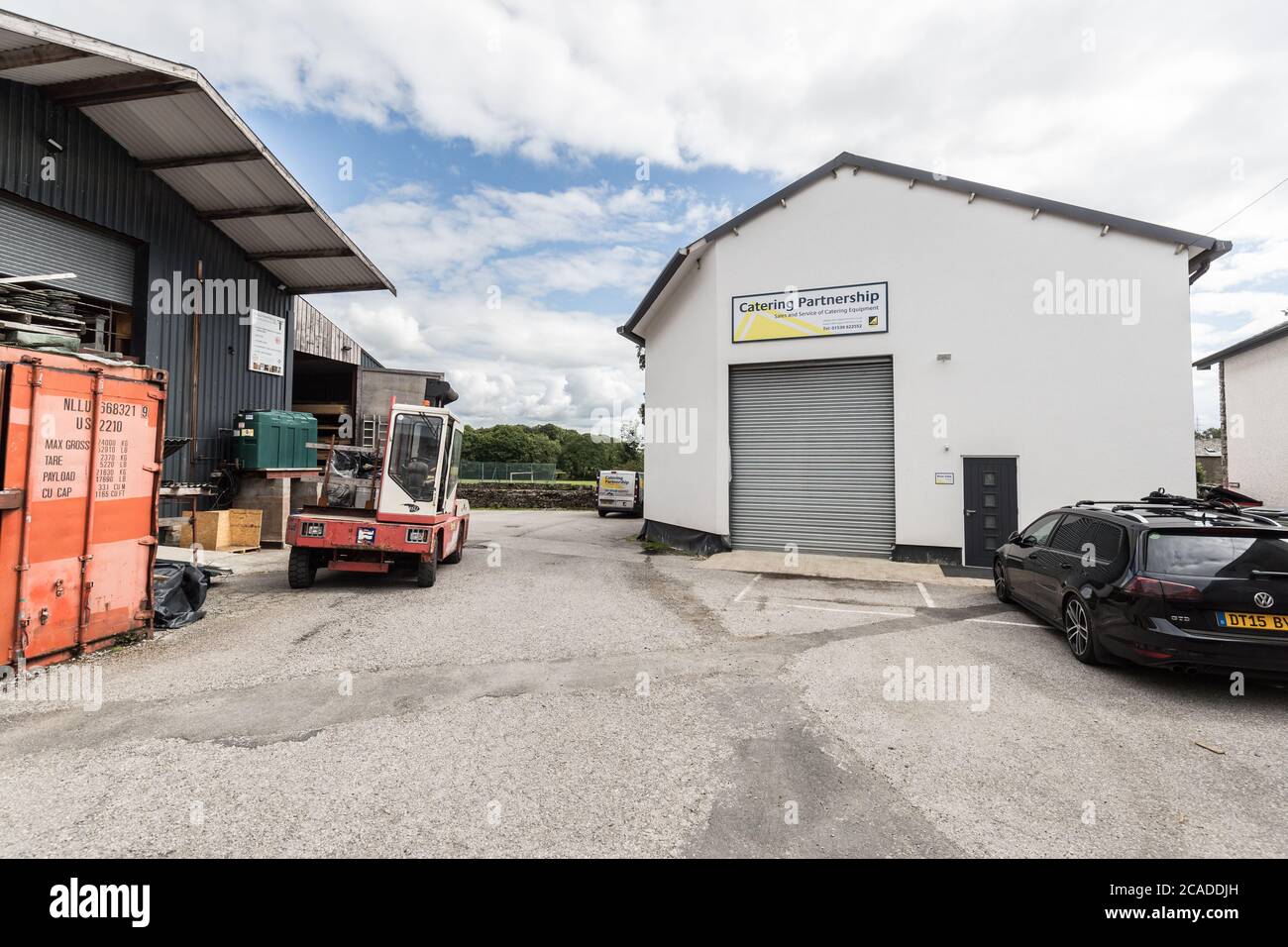 Staveley Mill Yard Der Lake District Stockfoto