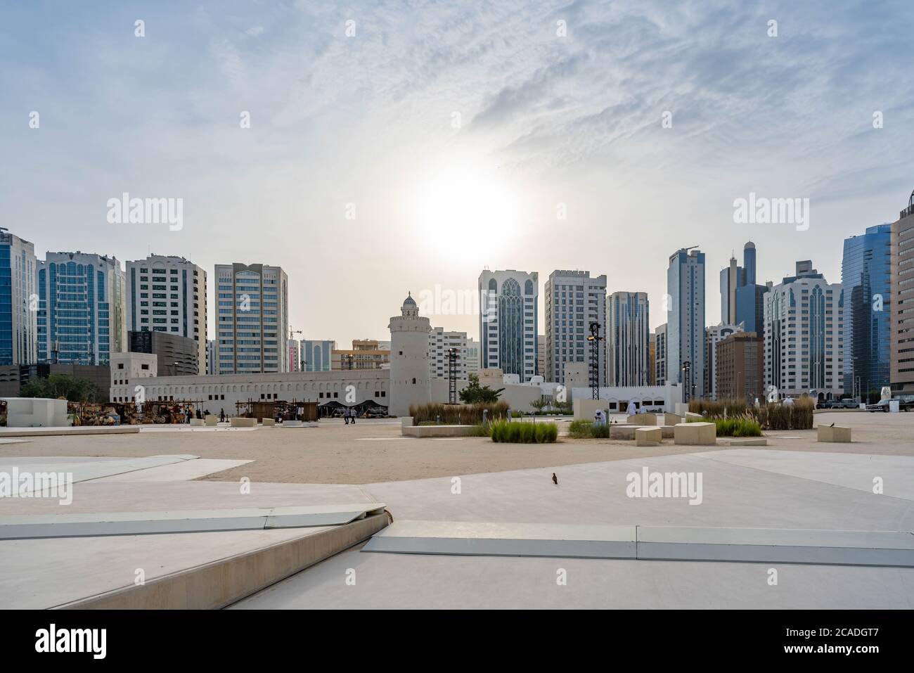 Abu Dhabi Wahrzeichen Al Hosn modernes Museum, das die Kultur und das Erbe der VAE feiert Stockfoto