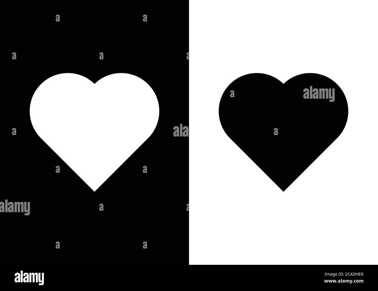 Herz Clipart Schwarzweiss Stockfotos Und Bilder Alamy