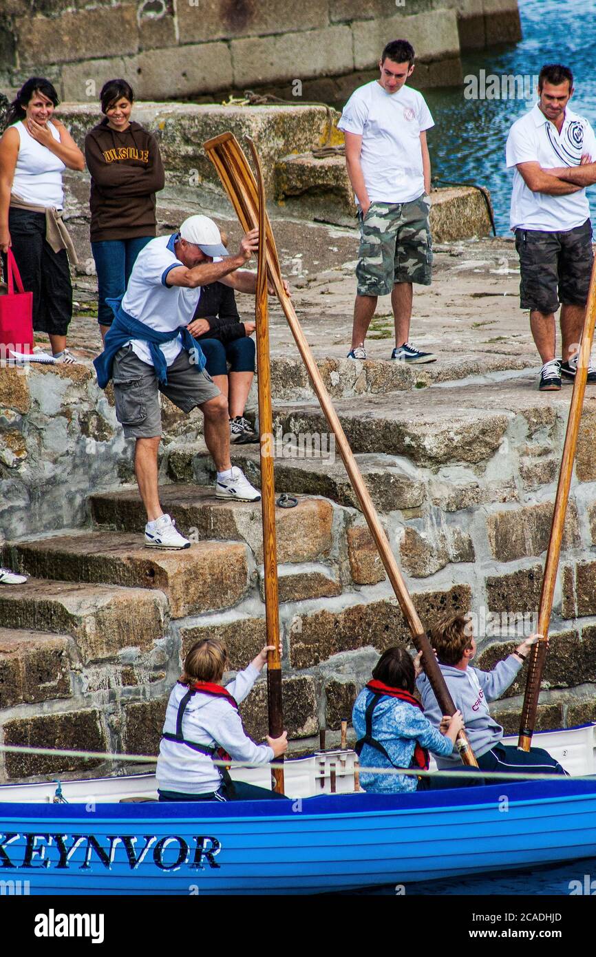 Gig Ruderer Bereiten Sich Auf Row 08 Vor Stockfoto