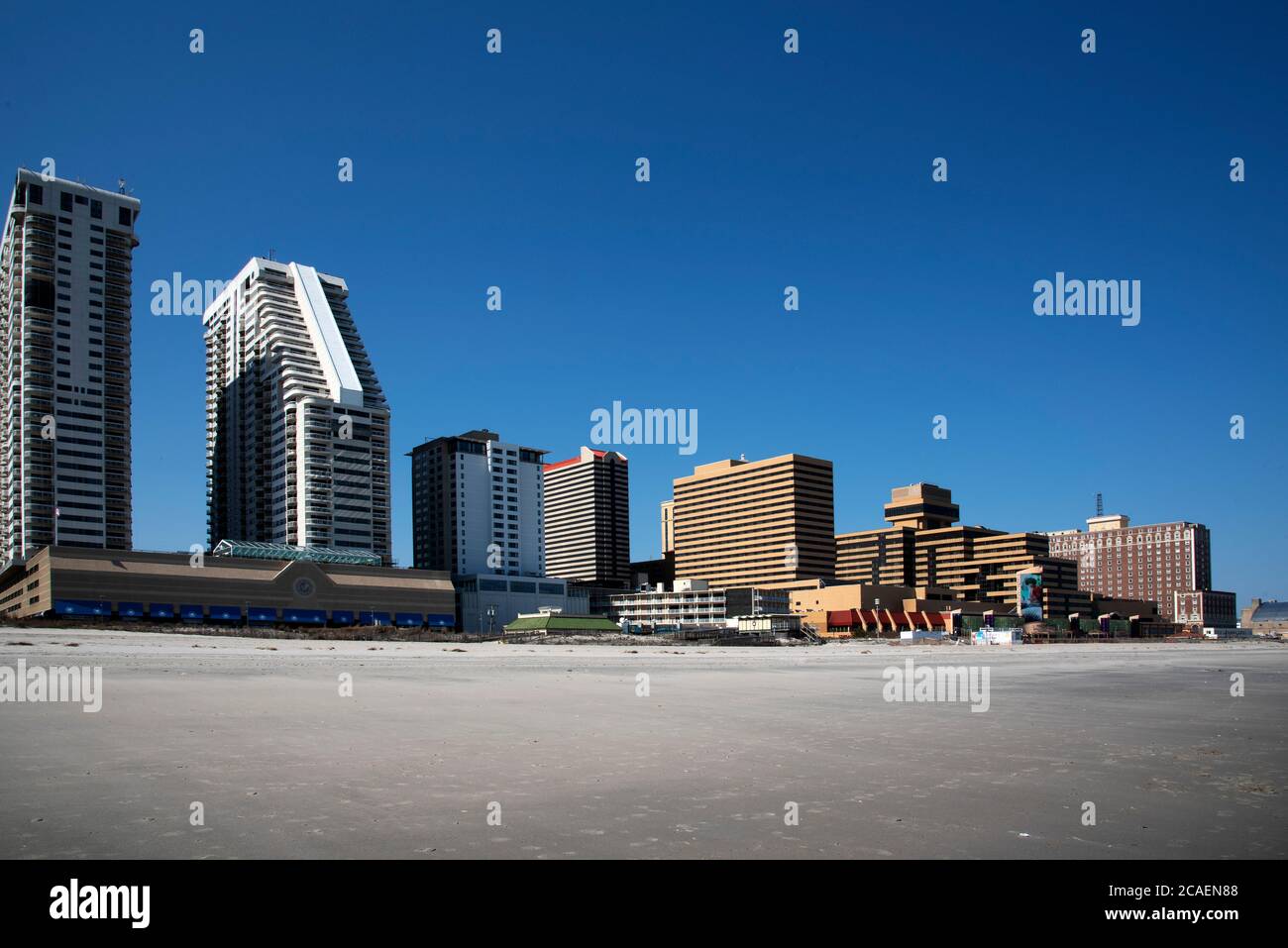 Am Strand, in Atlantic City, New Jersey. Stockfoto