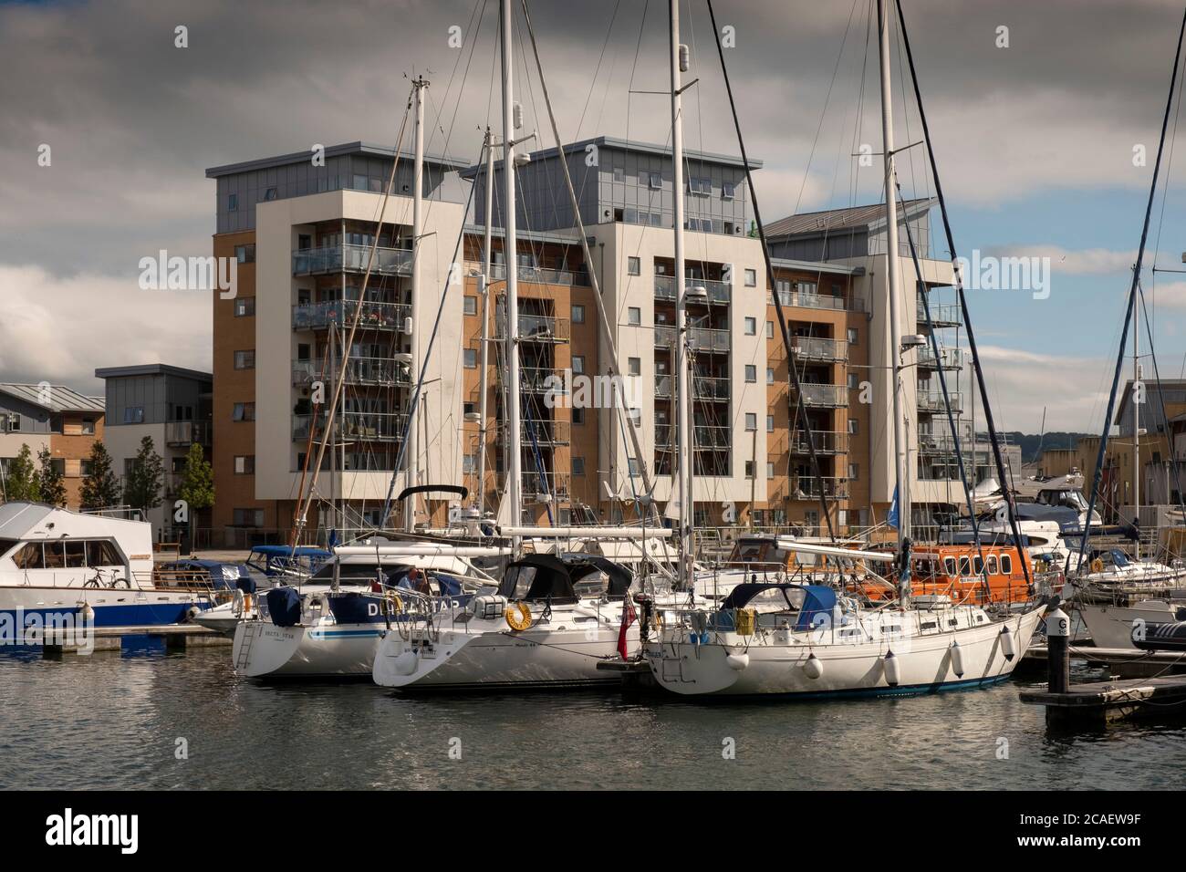 Portishead Marina, Somerset, Großbritannien Stockfoto