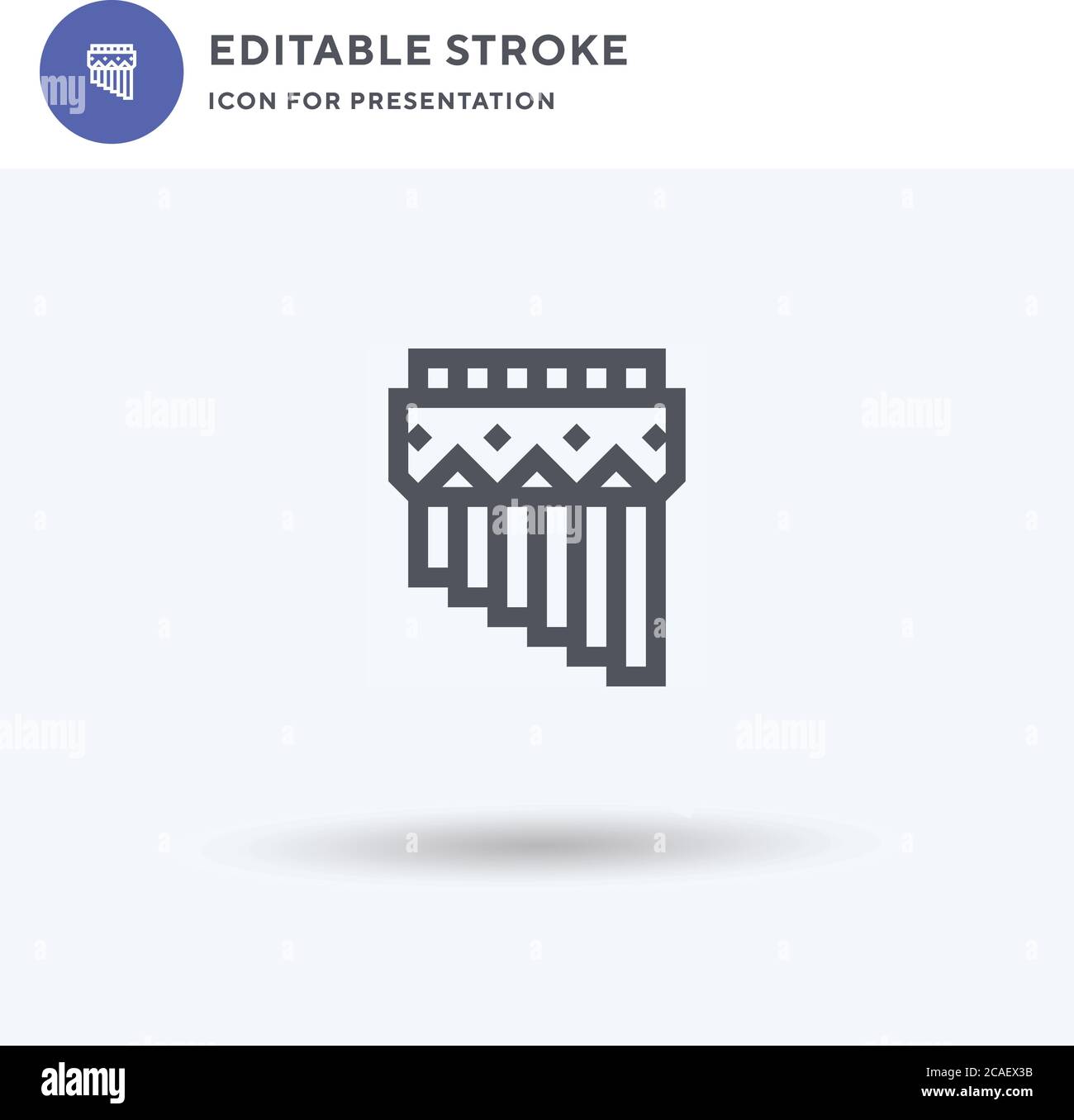 Zampona Icon Vektor, gefülltes flaches Zeichen, solides Piktogramm ...