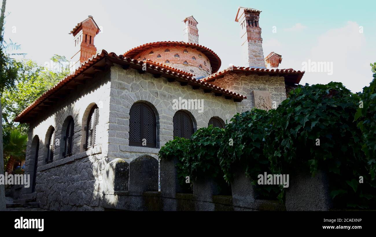 Ein faszinierendes Stück portugiesischer Architektur fand in kurzer Entfernung statt Jenseits der Stadt Lissabon Stockfoto