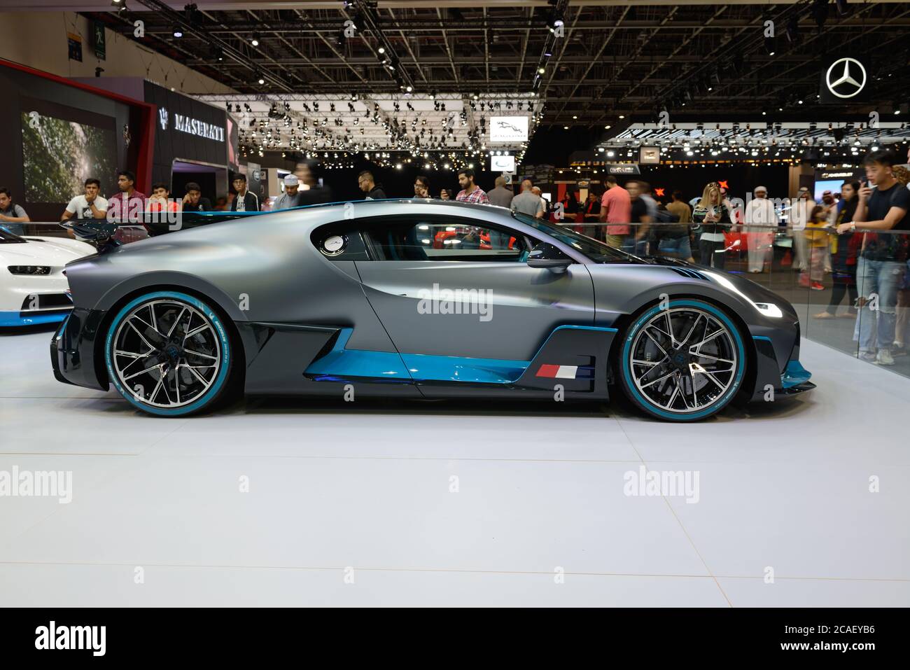 DUBAI, VAE - November 16: Der Bugatti Divo Sportwagen ist Auf der Dubai Motor Show 2019 Am 16. November 2019 Stockfoto