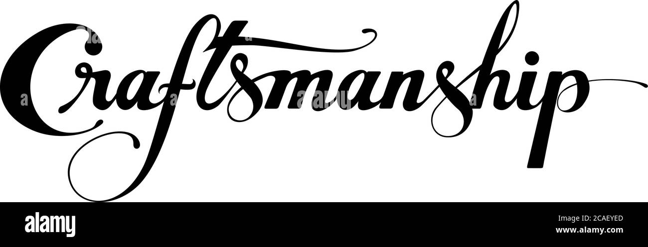 Benutzerdefinierte Kalligraphie Text Stock Vektor