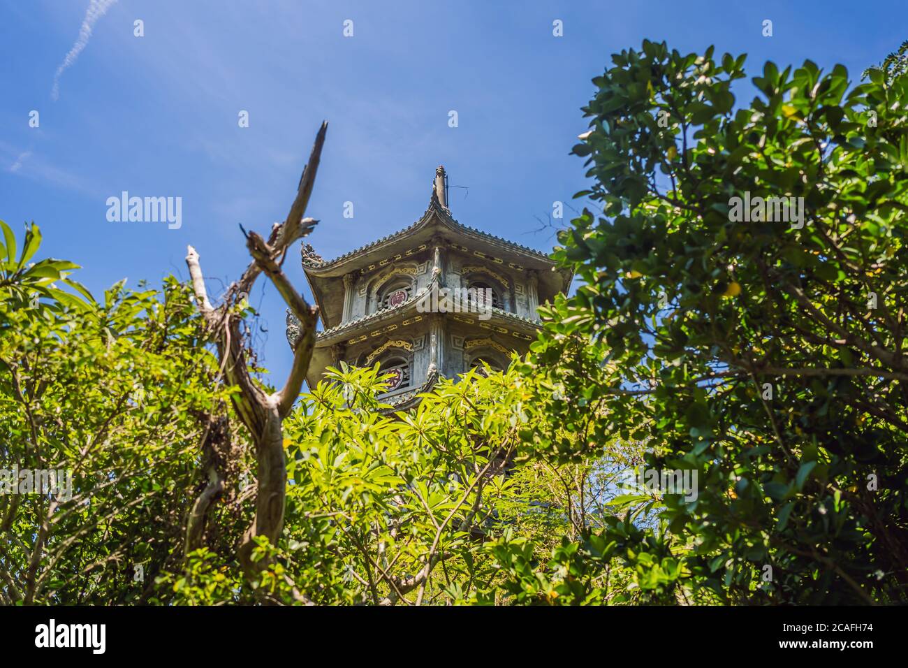 Non Nuoc Pagode an den Marmorbergen in Danang Stadt in Vietnam Stockfoto