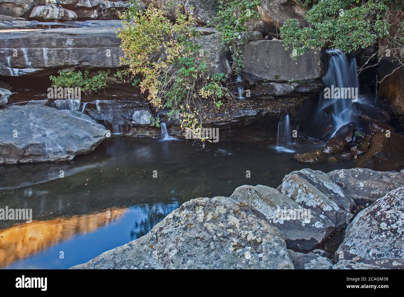 Die Kaskaden im Royal Natal National Park 11102 Stockfoto