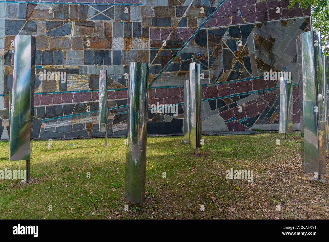 Wandausschnitt, Kultur- und Konzertsaal Liederhalle, Stuttgart, Bundesland Baden-Württemberg, Süddeutschland, Europa Stockfoto