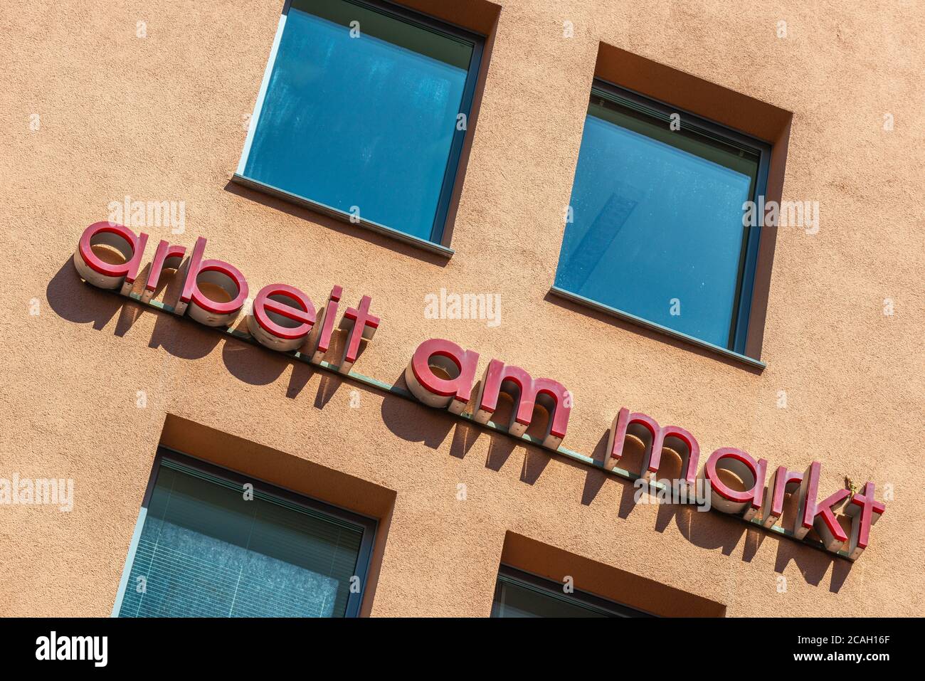 Marktplatz oder Marktplatz in der Innenstadt, Stuttgart, Bundesland Baden-Württemberg, Süddeutschland, Mitteleuropa Stockfoto