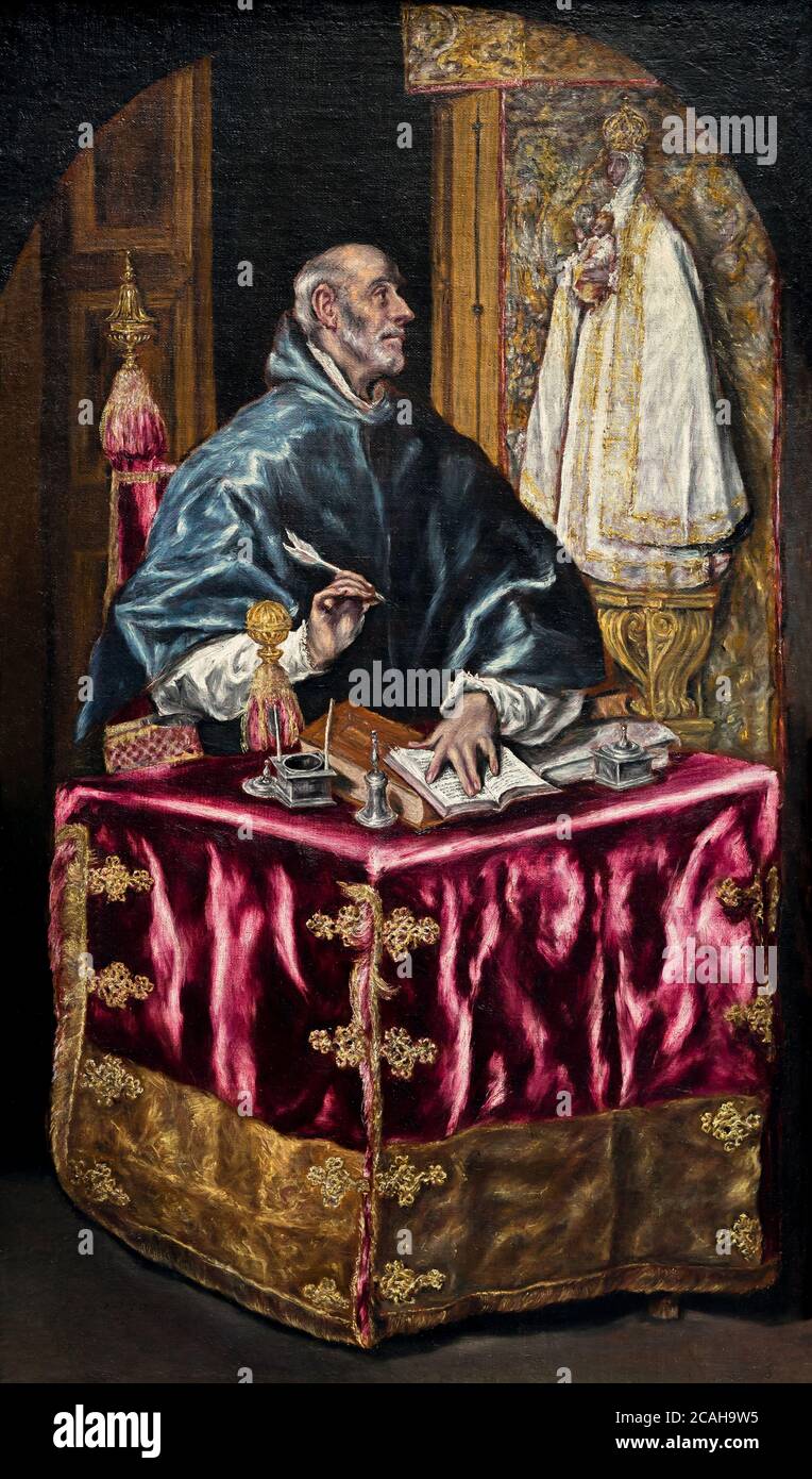 Saint Ildefonso, El Greco, circa 1610, National Gallery, Washington DC, USA, Nordamerika Stockfoto