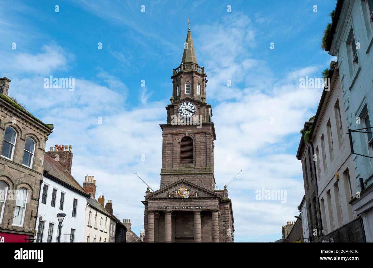 Das Rathaus, Marygate, Berwick-upon-Tweed, Northumberland, England. Stockfoto