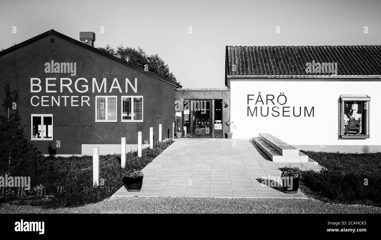 Das Bergman-Zentrum widmet sich der Arbeit des Film- und Theaterregisseurs Ingmar Bergman auf der Insel Fårö in Schweden. Stockfoto