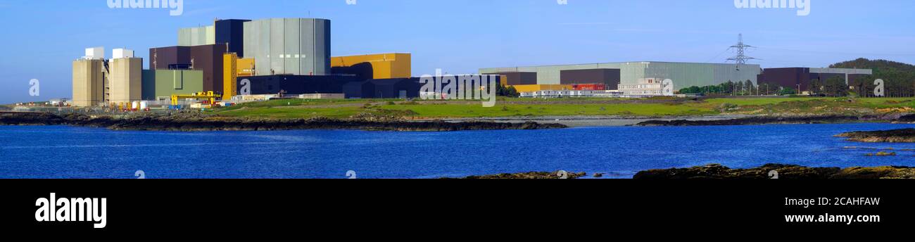 Panorama, Kernkraftwerk Wylfa Stockfoto