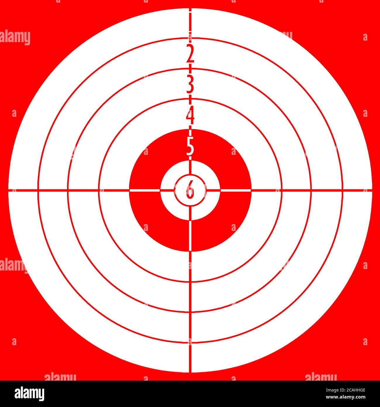 Rote Zielluftpistole Druckluftgewehr 3D-Illustration Stockfoto