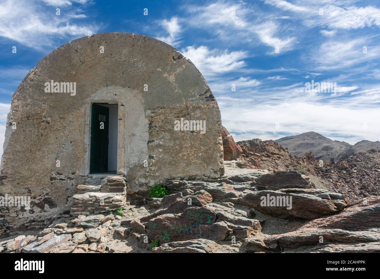 Elorrieta Zuflucht, in den Gipfeln der Sierra Nevada, die höchste in Spanien. Stockfoto