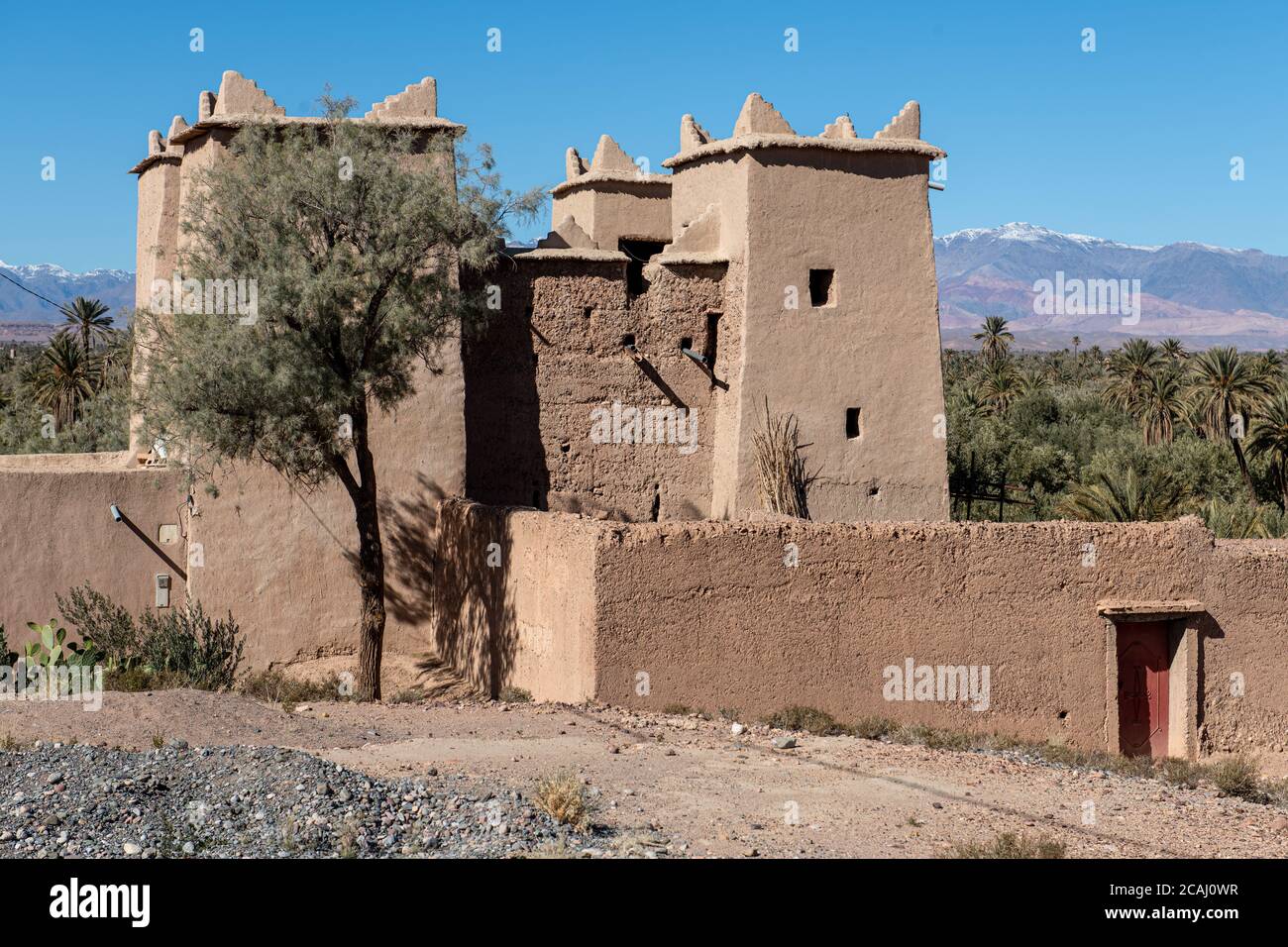 Tal der tausend Kasbahs in Marokko Stockfoto