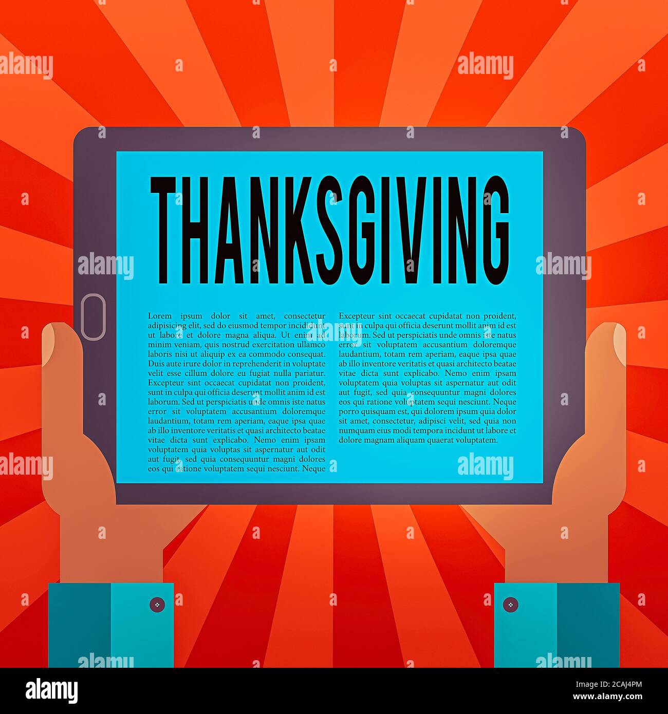 Konzeptionelle Handschrift mit Thanksgiving. Konzept bedeutet öffentliche Anerkennung oder Feier der göttlichen Güte Hu-Analyse Hand Halten Tablette Stockfoto