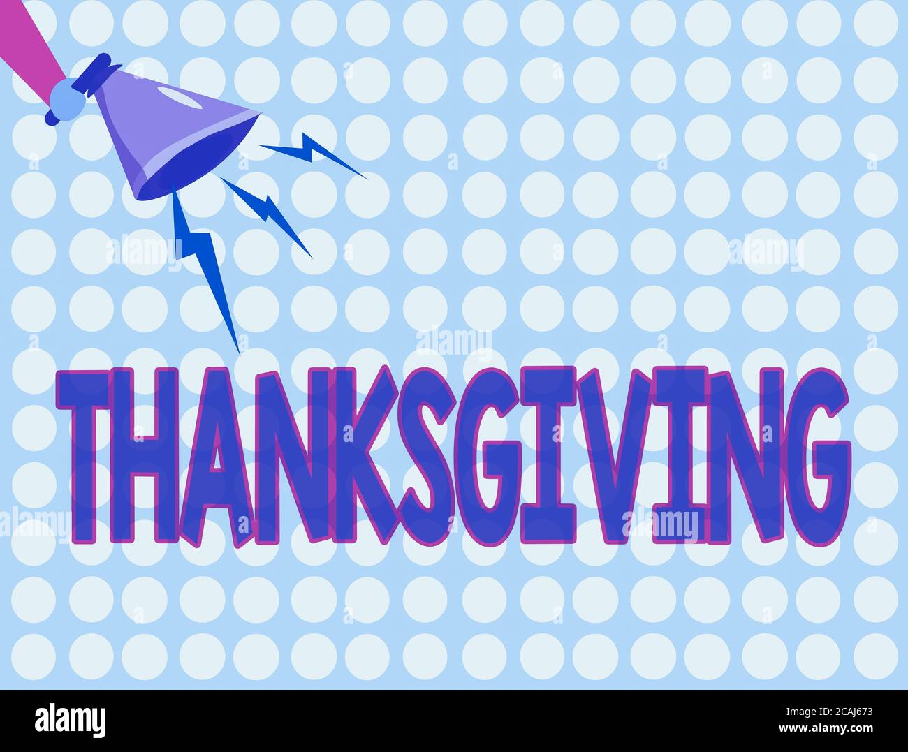 Wort schreiben Text Thanksgiving. Business Foto zeigt öffentliche Anerkennung oder Feier der göttlichen Güte Hu Analyse Hand hält Megaphon D Stockfoto