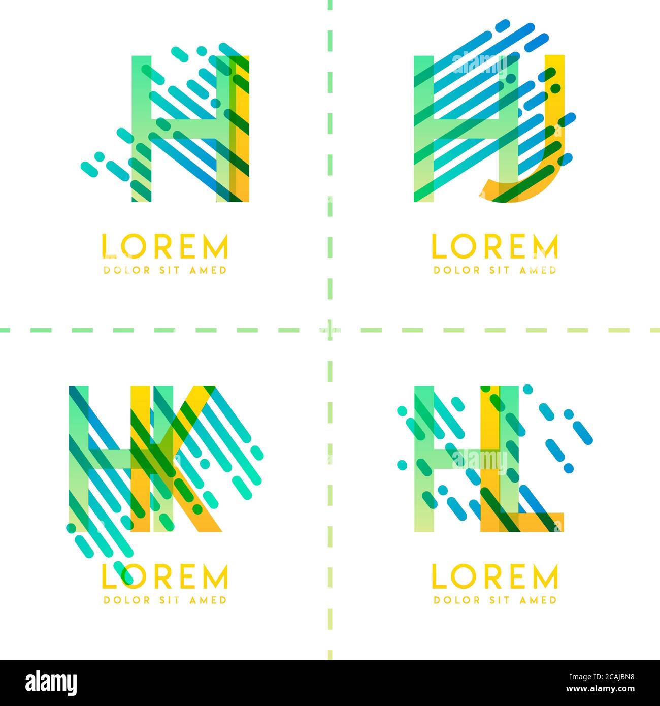 Bunte Alphabet fett Logo für Promotion, Marketing und Werbung, kann für Unternehmen, Unternehmen, Genossenschaften und KMU verwendet werden. Geeignet für prin Stock Vektor