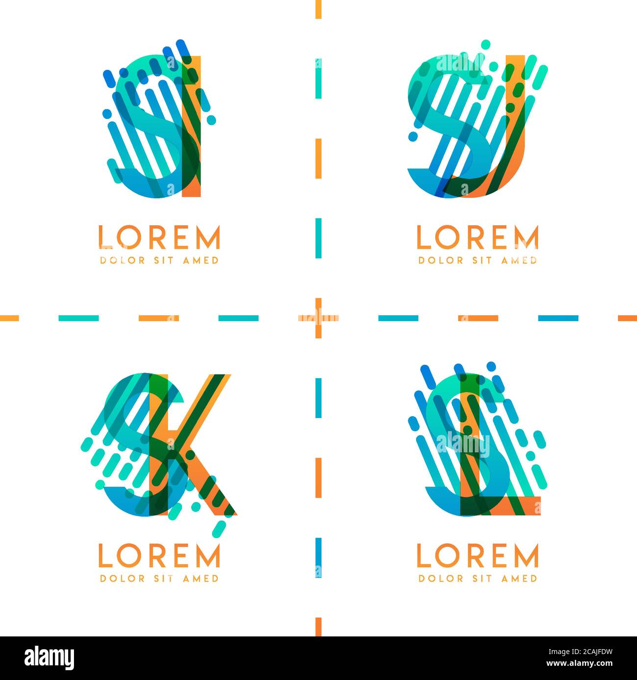 Bunte Alphabet fett Logo für Promotion, Marketing und Werbung, kann für Unternehmen, Unternehmen, Genossenschaften und KMU verwendet werden. Geeignet für prin Stock Vektor