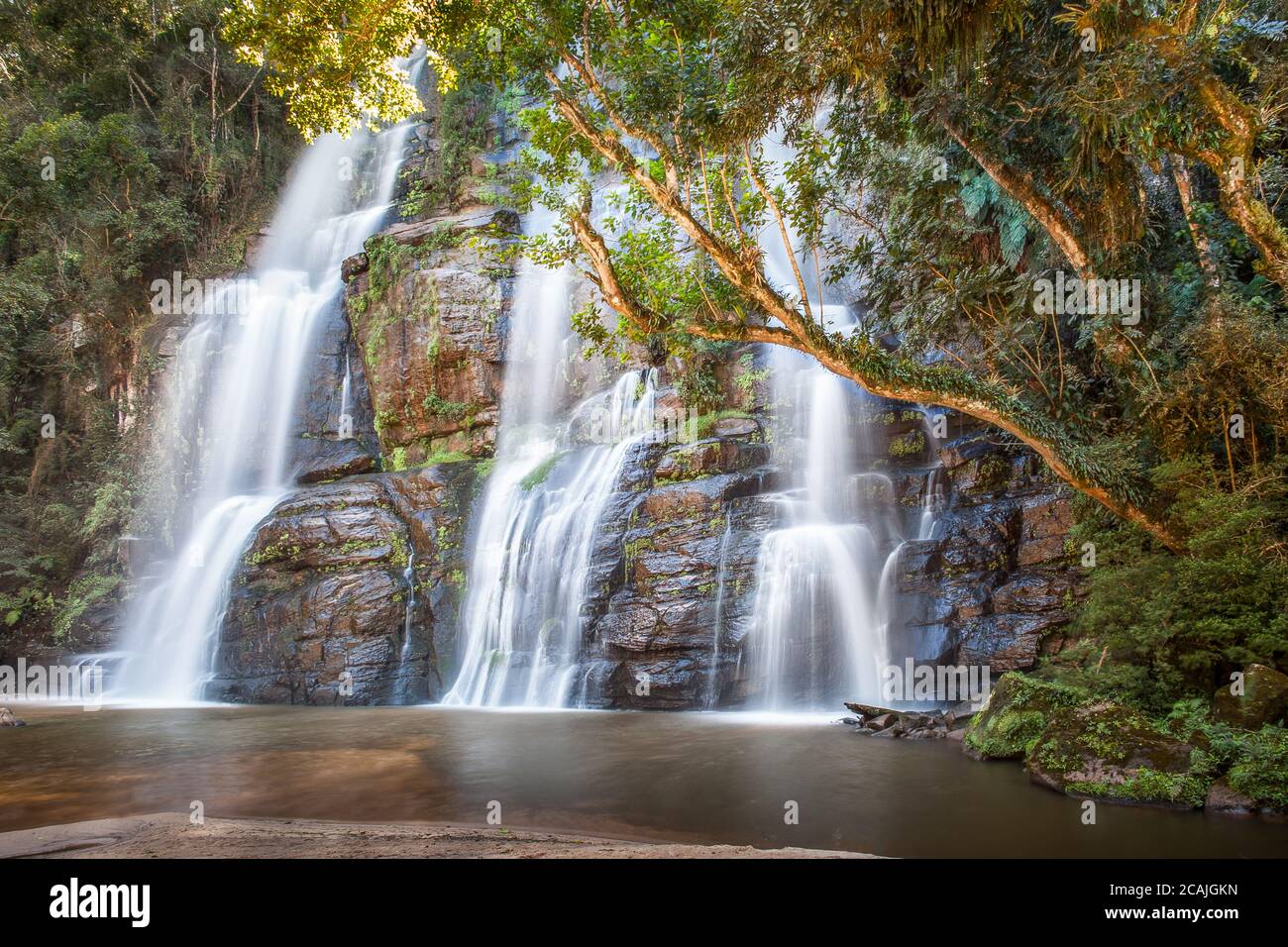 Cotia's Fall - Canyon Guartela - Tibagi - Parana - Brasilien Stockfoto