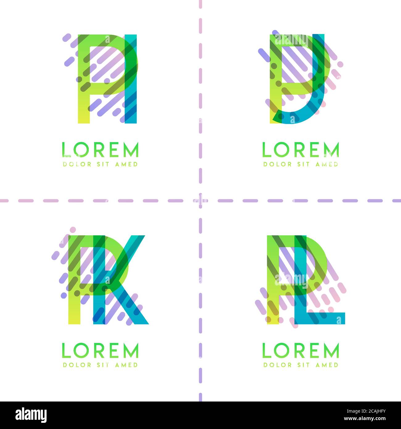 Bunte Alphabet fett Logo für Promotion, Marketing und Werbung, kann für Unternehmen, Unternehmen, Genossenschaften und KMU verwendet werden. Geeignet für prin Stock Vektor