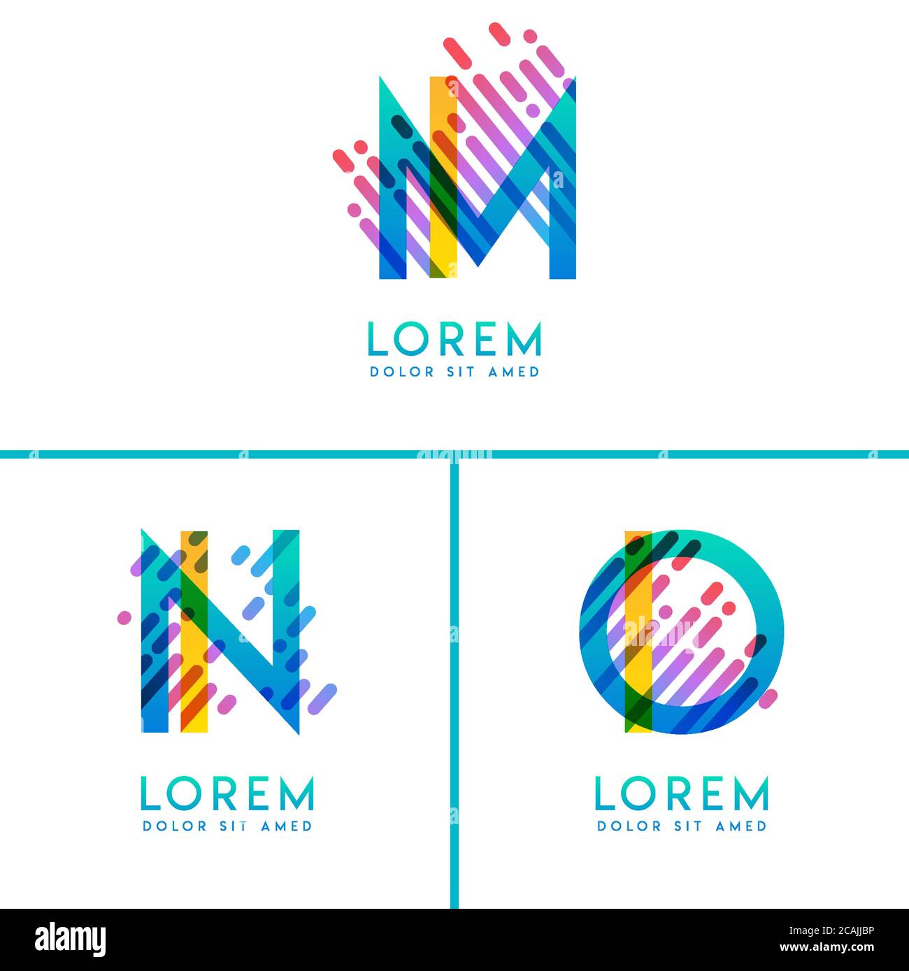 Bunte Alphabet fett Logo für Promotion, Marketing und Werbung, kann für Unternehmen, Unternehmen, Genossenschaften und KMU verwendet werden. Geeignet für prin Stock Vektor