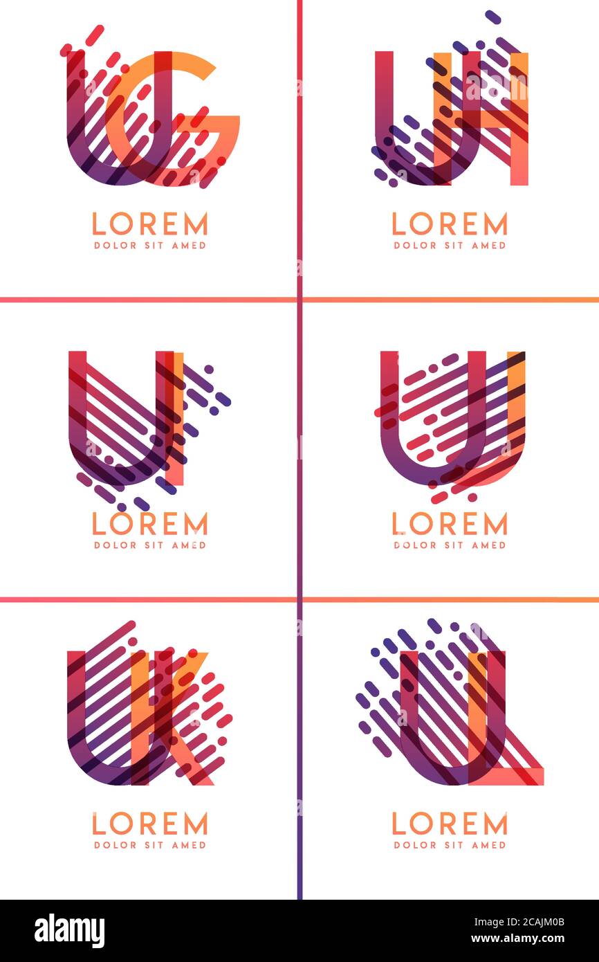 Bunte Alphabet fett Logo für Promotion, Marketing und Werbung, kann für Unternehmen, Unternehmen, Genossenschaften und KMU verwendet werden. Geeignet für prin Stock Vektor