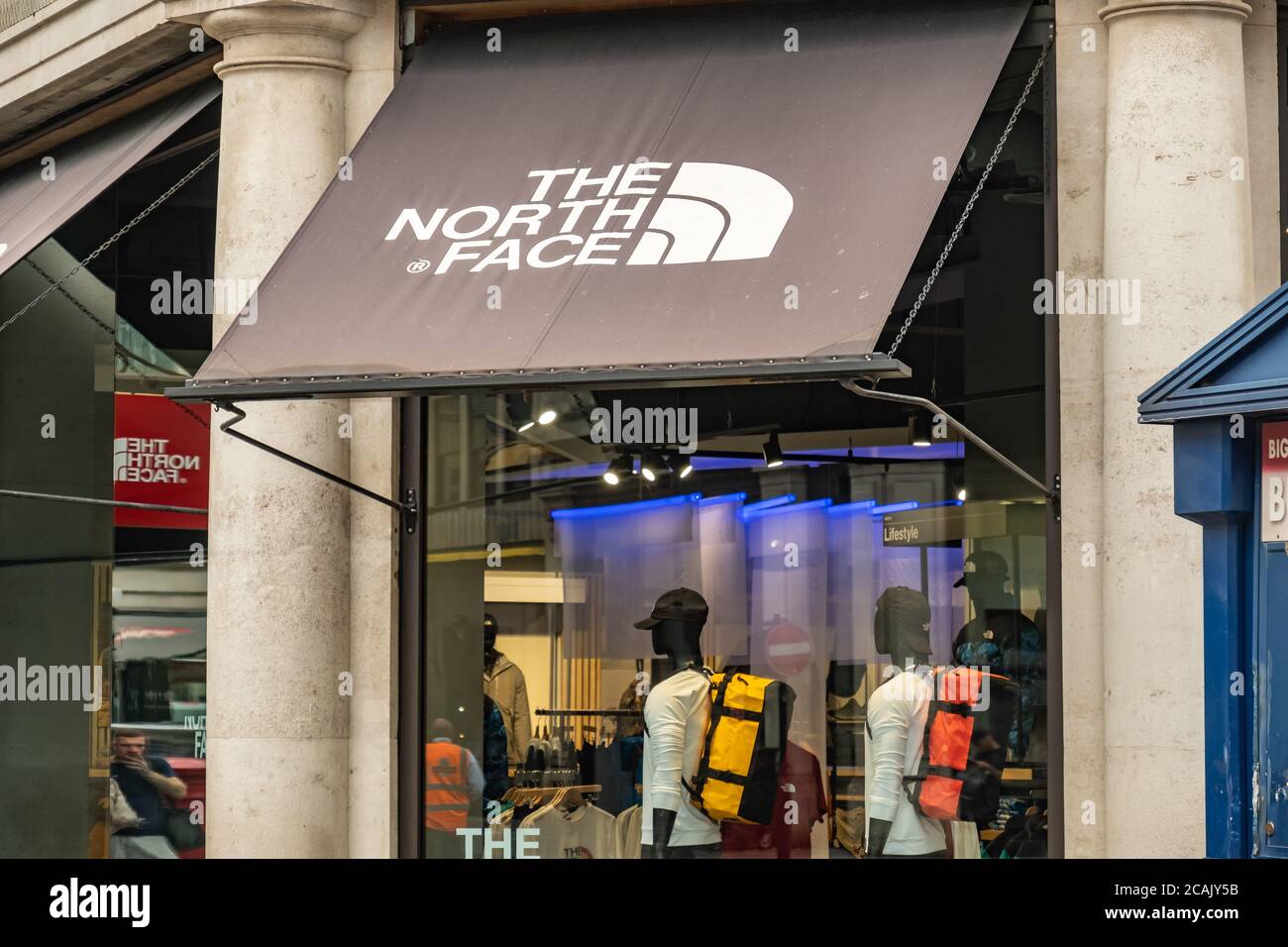 London - The North Face Store in der Regent Street, einer amerikanischen Outdoor-Marke für Mode und Ausrüstung Stockfoto