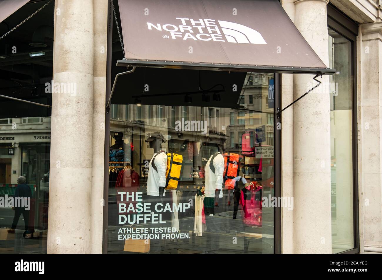 London - The North Face Store in der Regent Street, einer amerikanischen Outdoor-Marke für Mode und Ausrüstung Stockfoto