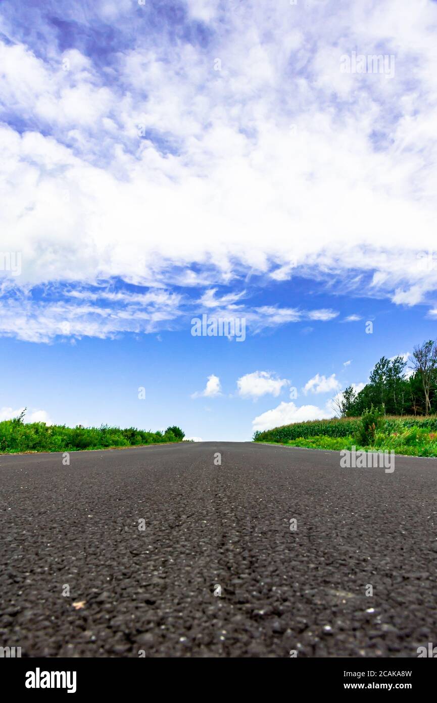 Auf der Landstraße Stockfoto