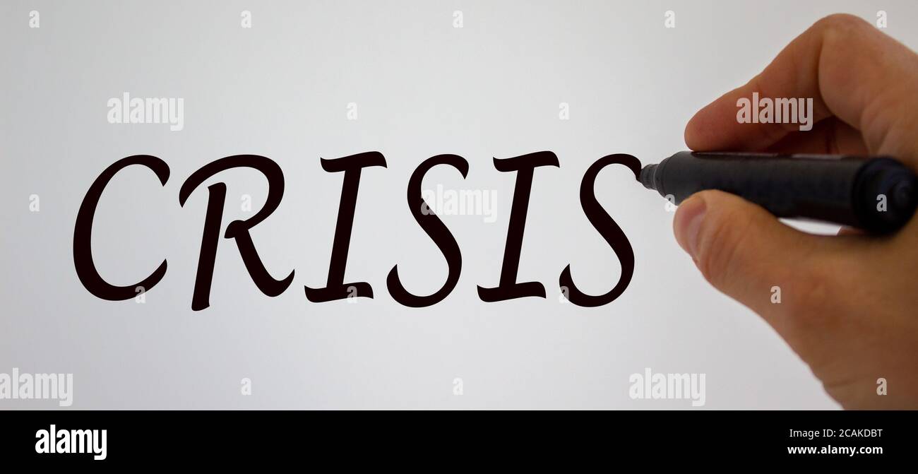 Krise schreiben -Fotos und -Bildmaterial in hoher Auflösung – Alamy