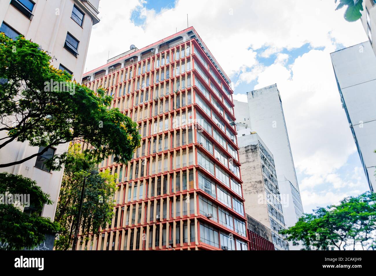 Bürogebäude in der Innenstadt von Belo Horizonte Stockfoto