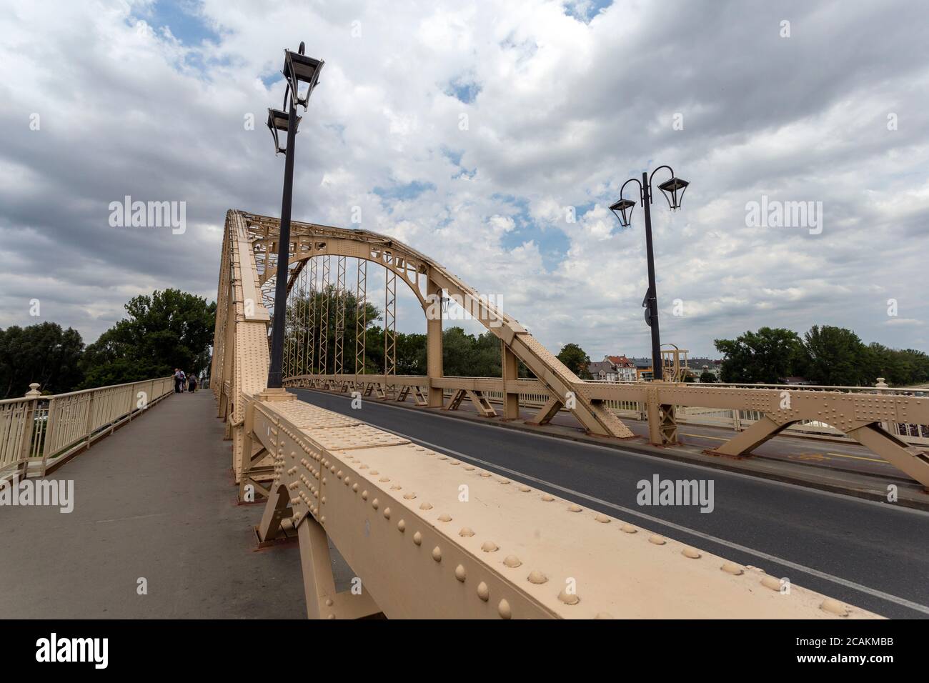 Kossuth Brücke in Gyor, Ungarn. Stockfoto