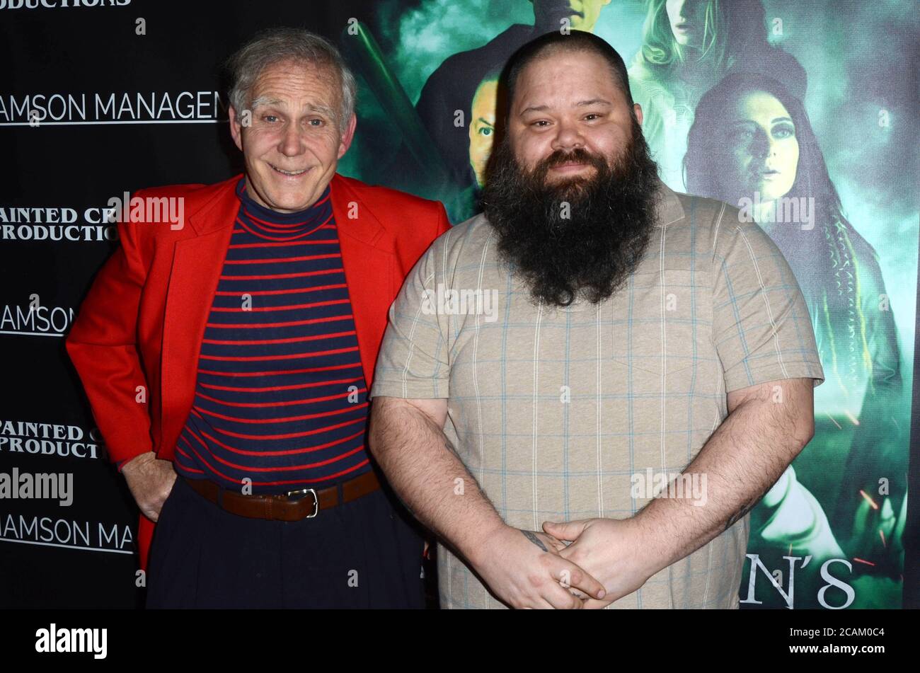 LOS ANGELES - 7. FEBRUAR: G-Larry Butler, Raymond Scanlon bei der 'Agramon's Gate' Premiere in der Lumiere Music Hall am 7. Februar 2020 in Beverly Hills, CA Stockfoto