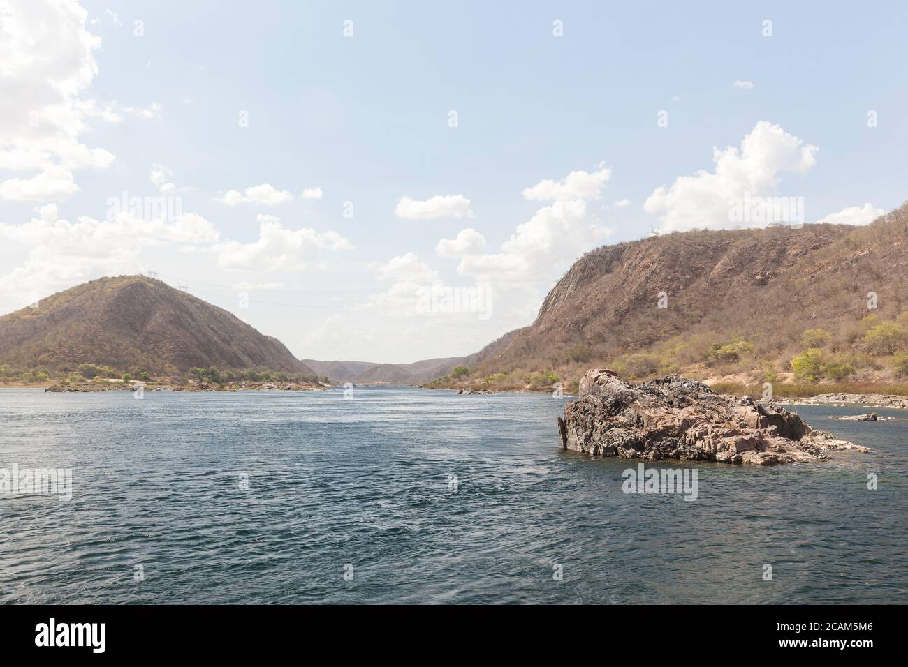 Navigation am Sao Francisco River, einem der wichtigsten Flüsse Brasiliens Stockfoto