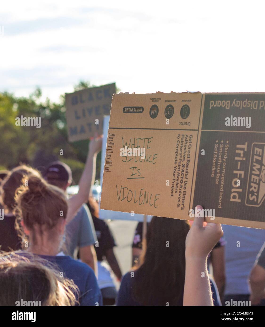 Black Lives Matter protestieren in Milwaukee, Wisconsin Stockfoto