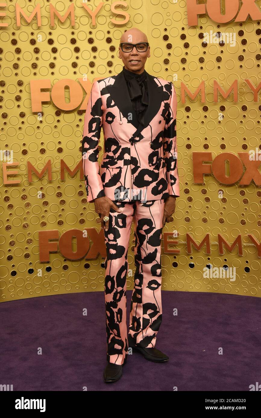 LOS ANGELES - SEP 22: RuPaul Andre Charles bei den Primetime Emmy Awards - Ankunft im Microsoft Theater am 22. September 2019 in Los Angeles, CA Stockfoto